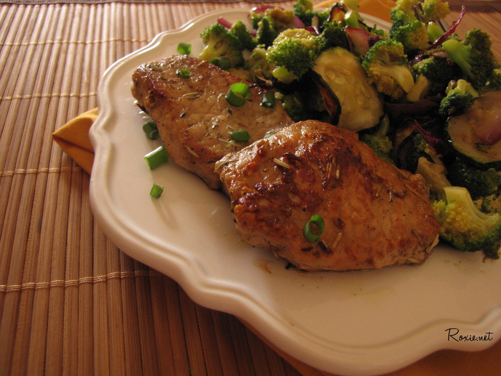 Pork Chops with Homemade Poultry Seasoning